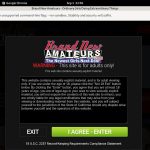 Brand New Amateurs Login Info