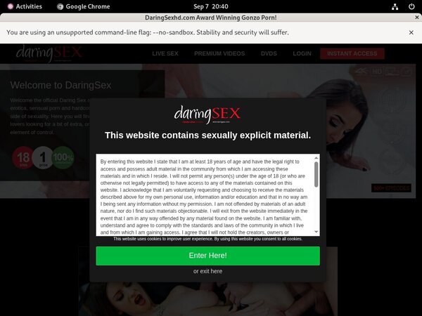 Daringsexhd.com Account Gratis