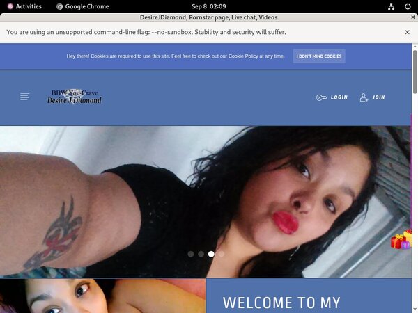 Desirejdiamond.modelcentro.com Signup Page