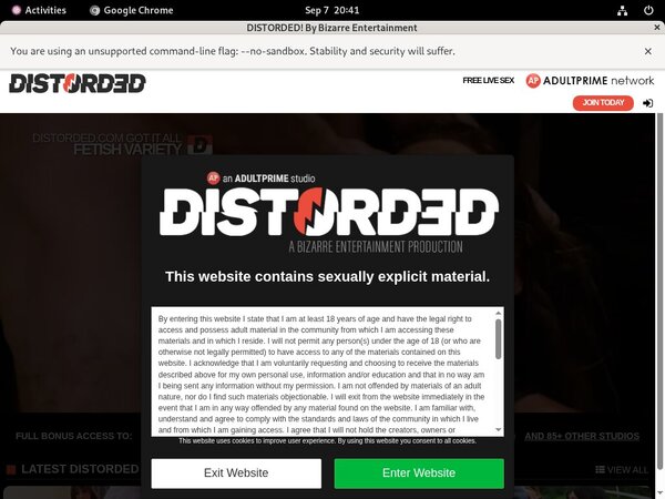 Distorded.com Crear Cuenta