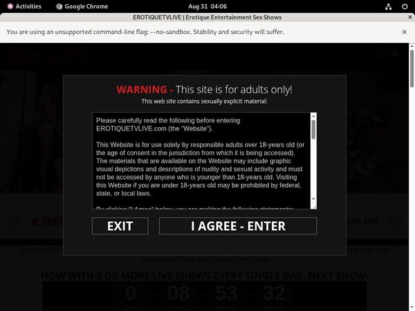 Erotique TV Discounted Deal Erotique TV Discounted Deal