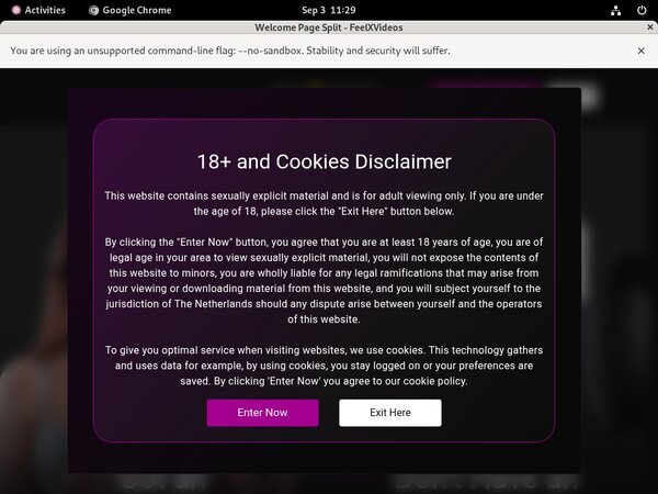 Feel X Videos Discount Registration