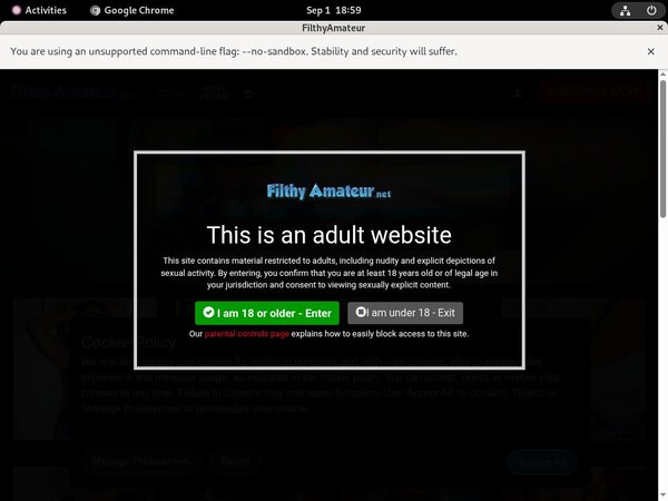 Free Filthy Amateur Membership Account