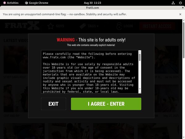 Free Fraternity X Coupon