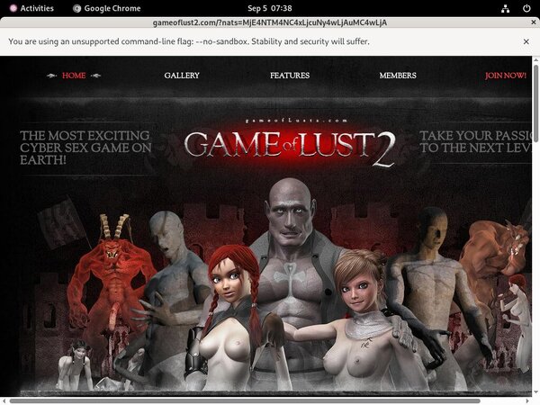 Free Gameoflust2.com Trial Memberships