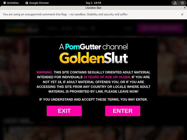 Goldenslut With No Credit Card