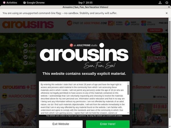 How To Join Arousins.com For Free