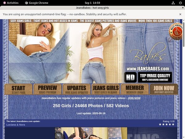 Jeans Babes Free Trial Member