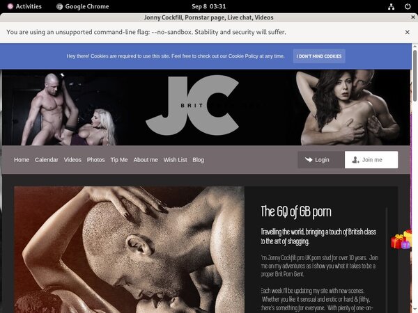 Jonny Cockfill Live Cams