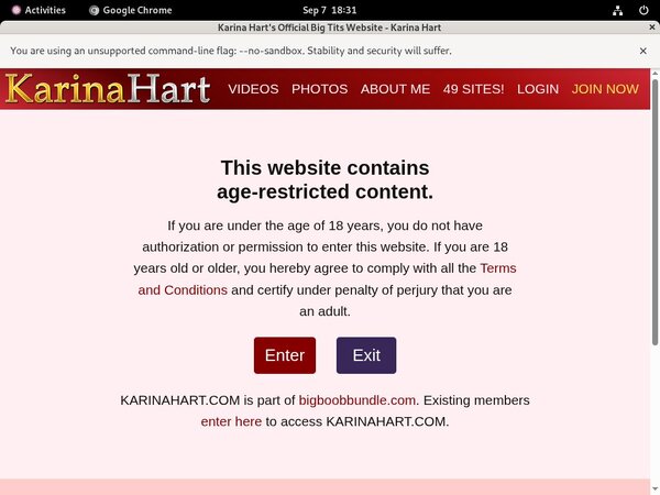 Karinahart.com Account Password