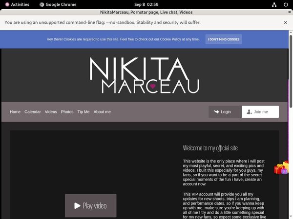 Nikitamarceau.modelcentro.com Join Form