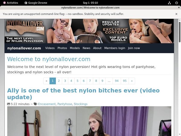 Nylonallover Free Membership