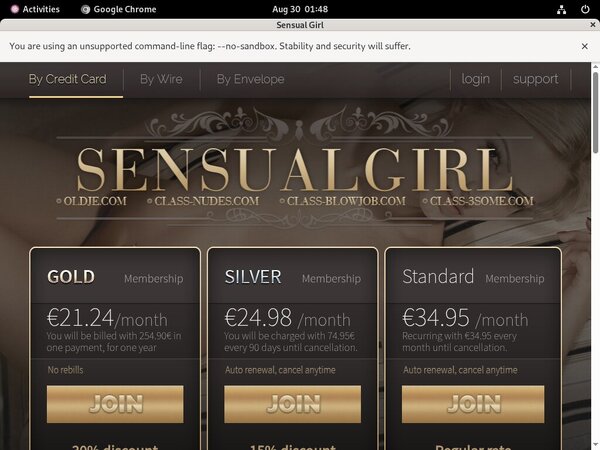 Sensualgirl.com Free Trials