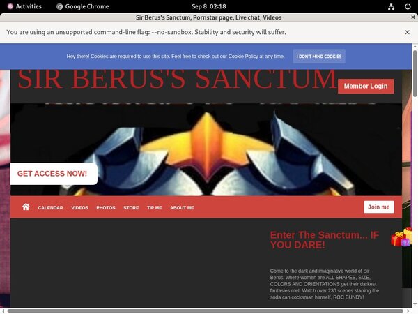 Sir Berus's Sanctum Renew Password Sir Berus's Sanctum Renew Password