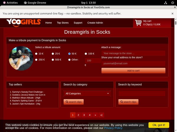 Socks In Dreamgirls Discount Offer