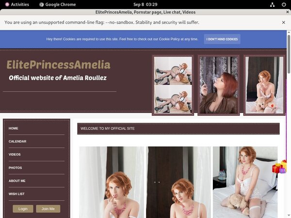 Try Free Eliteprincessamelia.modelcentro.com
