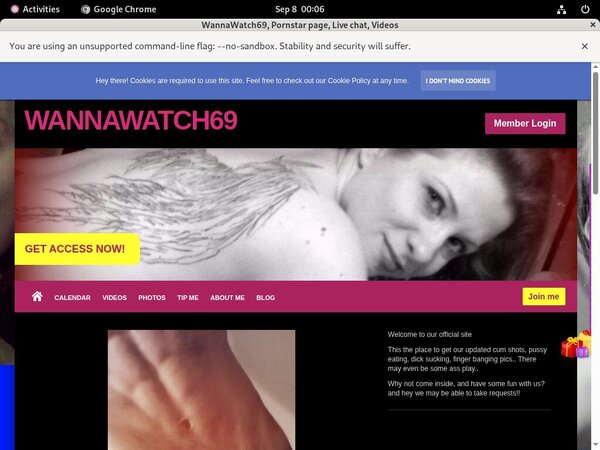 WannaWatch69 Paypal Sign Up